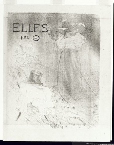 Elles borítója, 1896 alkotó: Henri de Toulouse-Lautrec
